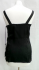 Top nero in seta con pietrine